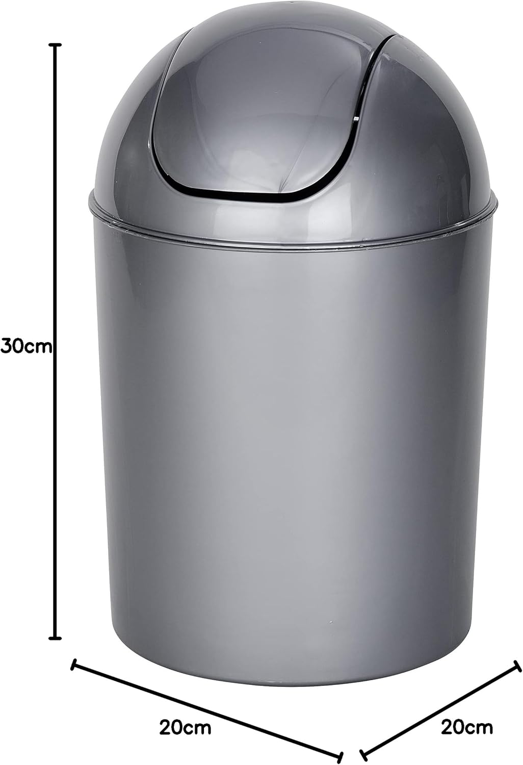 SWING COVER BIN "ECONOMIC" GREY