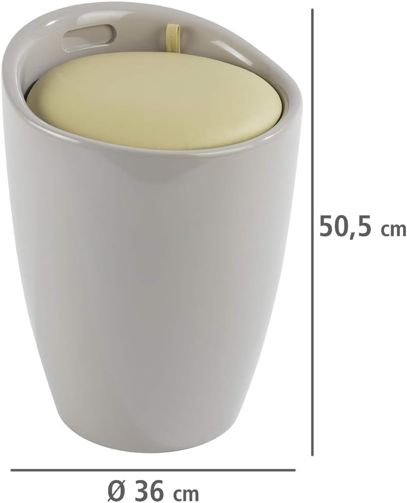 BATH STOOL "CANDY" TAUPE