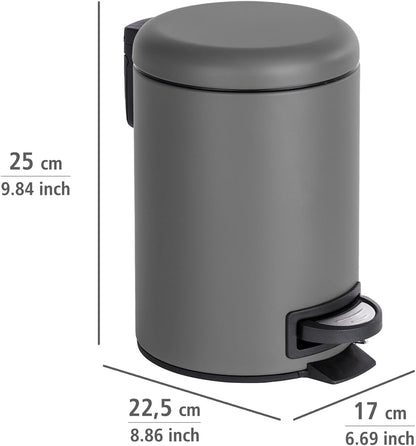 PEDAL BIN LEMAN 3LT. GREY