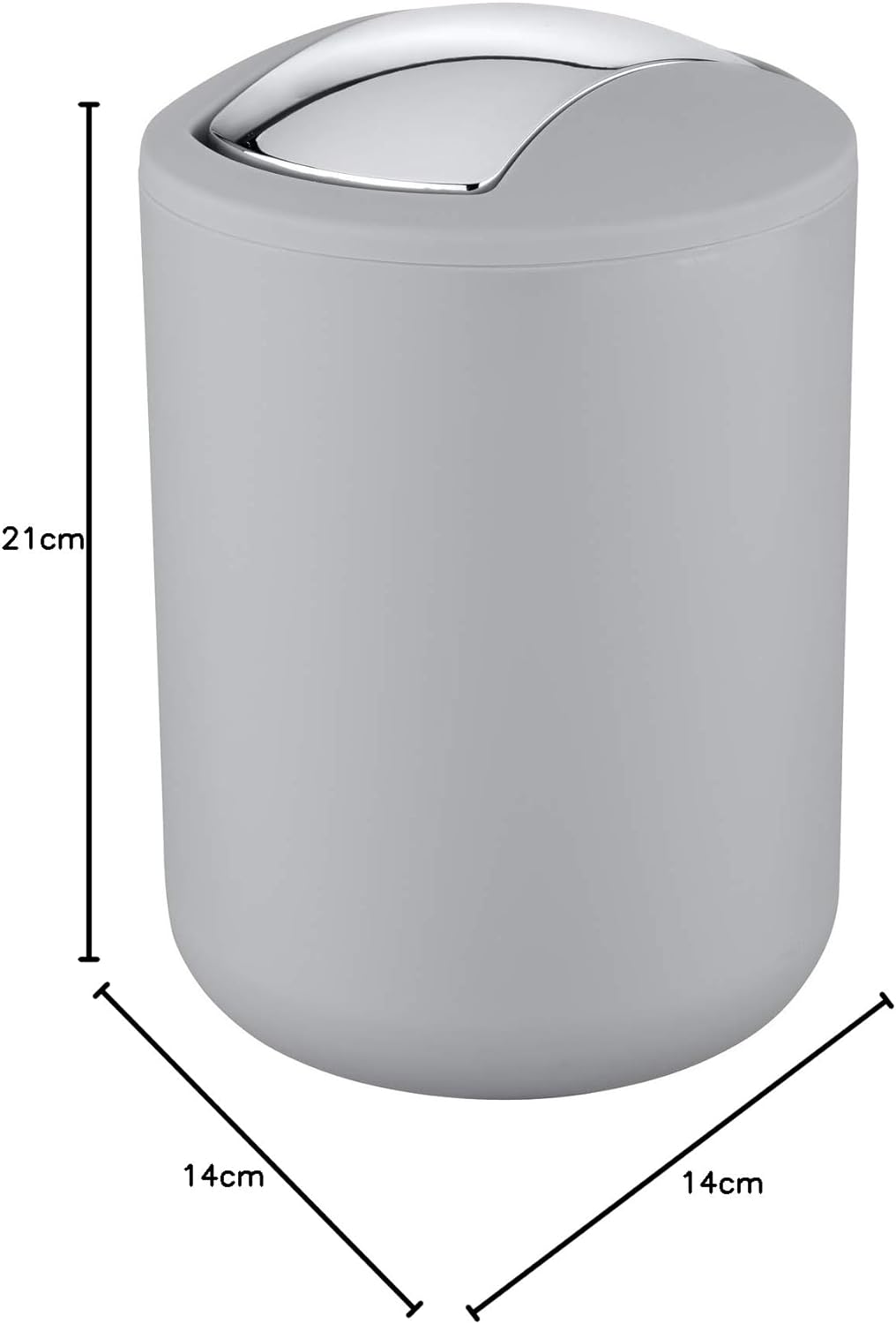 SWING COVER BIN "BRASIL" S GREY