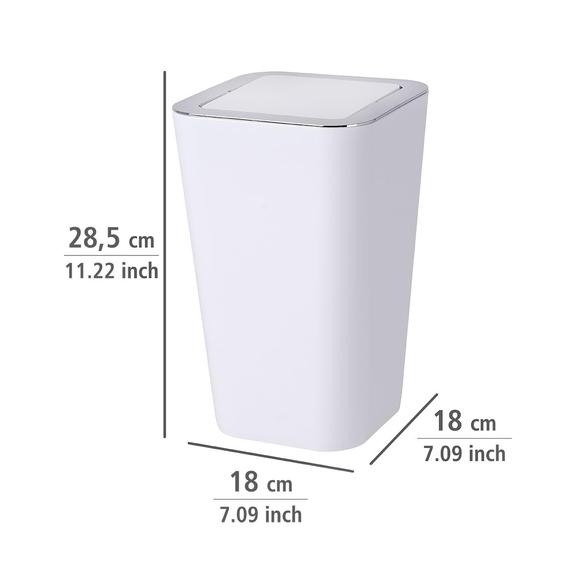 SWING COVER BIN CANDY WHITE