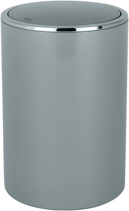 SWING COVER BIN "INCA" 5L GREY