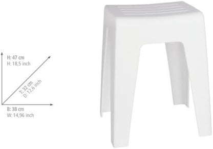BATHROOM STOOL KUMBA WHITE