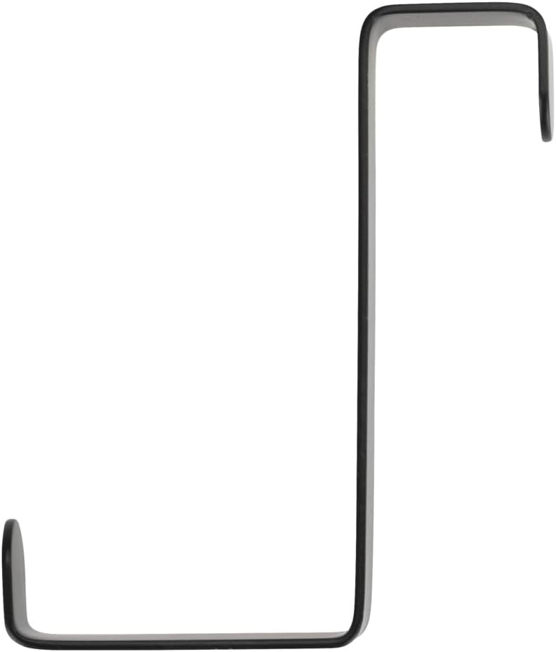 SET*4 DOOR HOOKS BLACK MATT