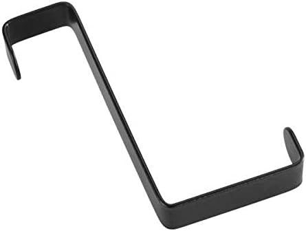 SET*4 DOOR HOOKS BLACK MATT