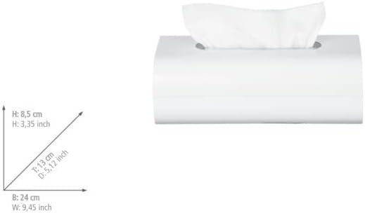 COSMETIC TISSUE BOX "ORIA" WHITE