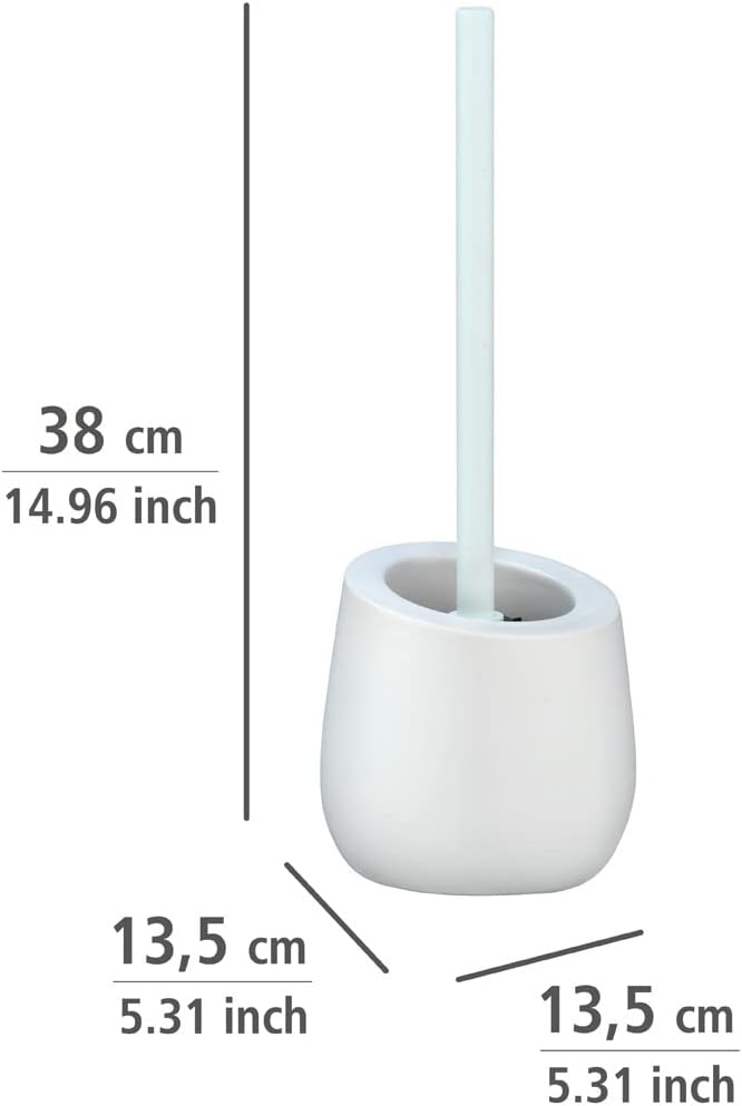 CERAMIC TOILET BRUSH "BADI" WHITE