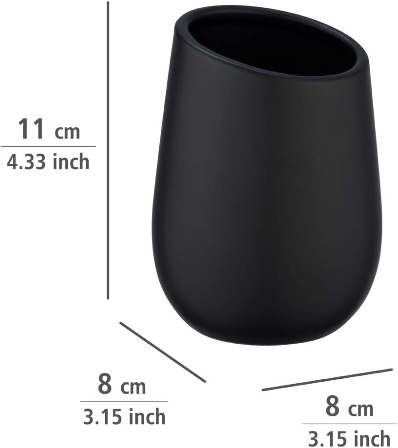 CERAMIC TUMBLER MOD. BADI BLACK