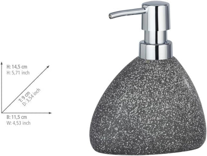 CERAMIC SOAP DISPENSER "PION" GREY