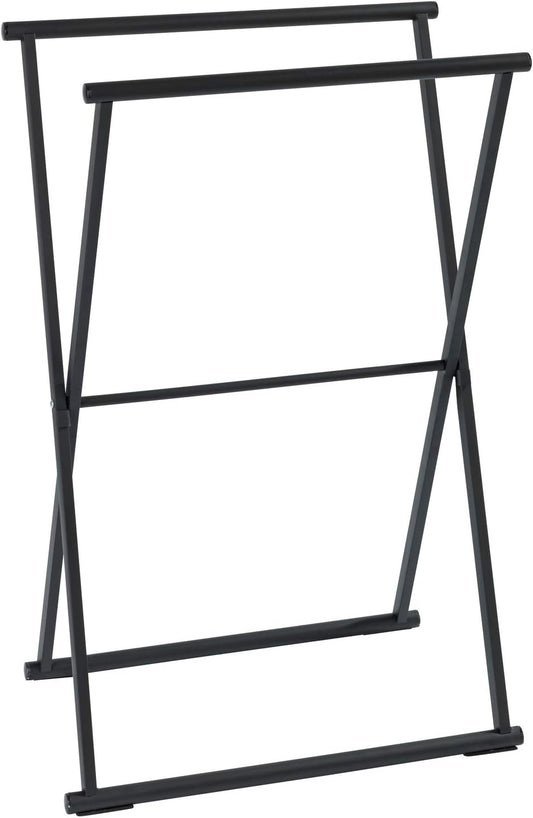 FOLDING TOWEL&CLOTHES STAND "LAVA" BLACK