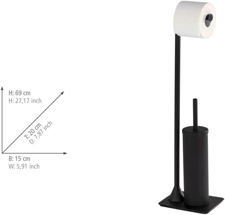 FREESTANDING TOILET BRUSH "HELLA" BK
