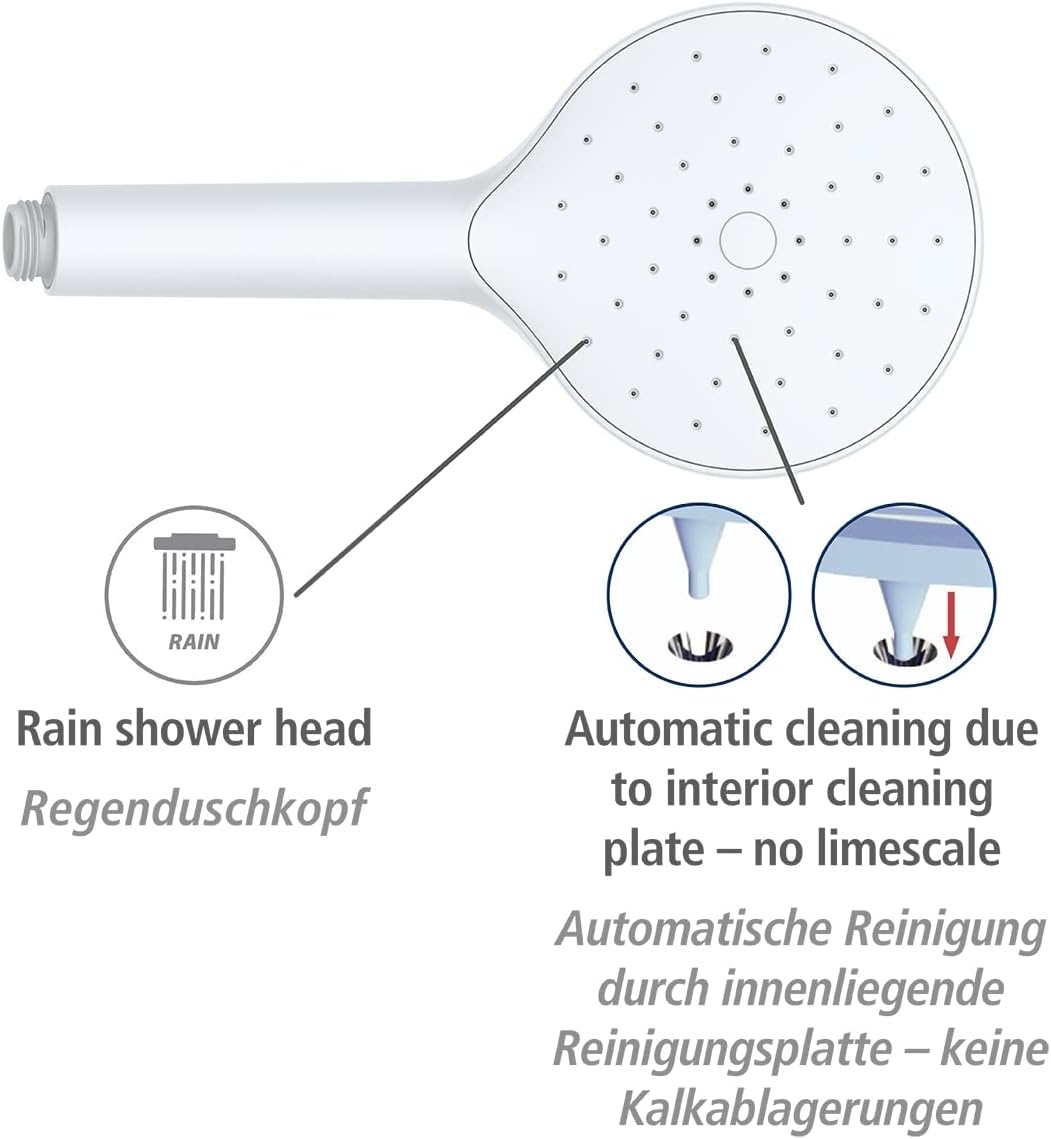 AUTOMATIC CLEANING SHOWER HEAD D.120 WH