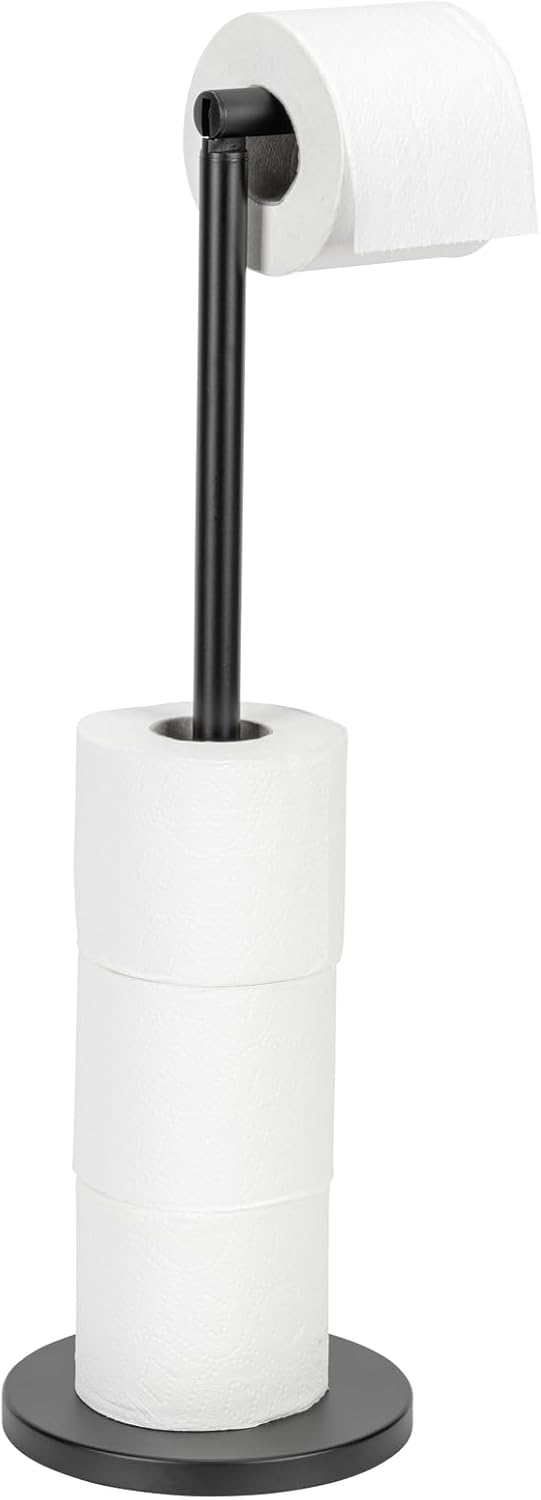 FREESTAND TOILET ROLL HOLDER BLACK MATT