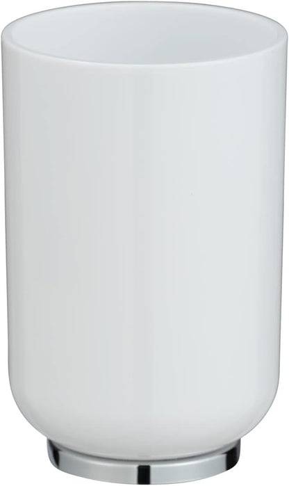 TUMBLER "POSA" WHITE/CHROME