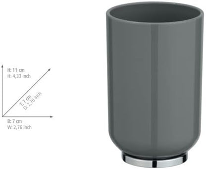 TUMBLER "POSA" GREY/CHROME