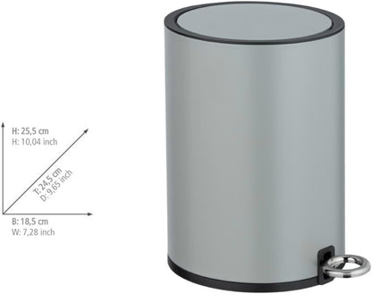 PEDAL BIN 3L "MONZA" EASY CLOSE GY MATT