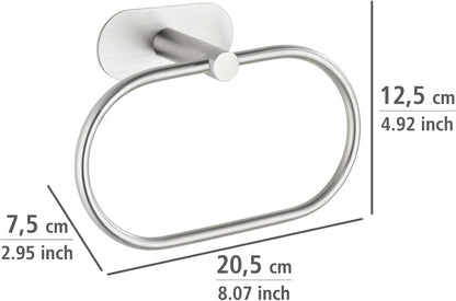 TURBO-LOC TOWEL RING "OREA" MATT S/S