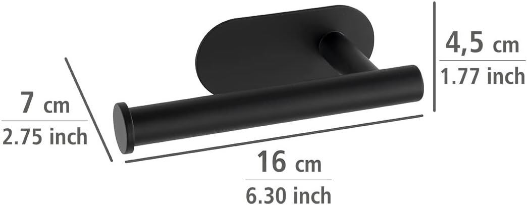 TURBO-LOC TOILET PAPER HOLDER "OREA" BK