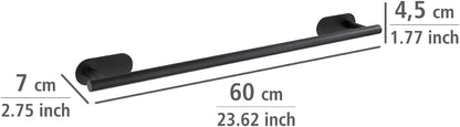 TURBO-LOC TOWEL RAIL UNO 60CM OREA BLACK