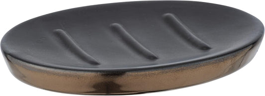 CERAMIC SOAP DISH "BRANDOL" BLACK