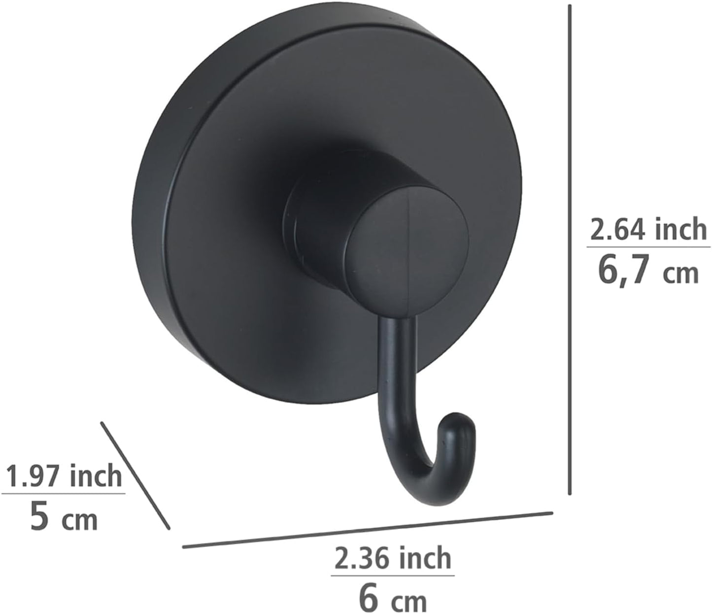 SET*2 VACCUM LOC HOOK BLACK