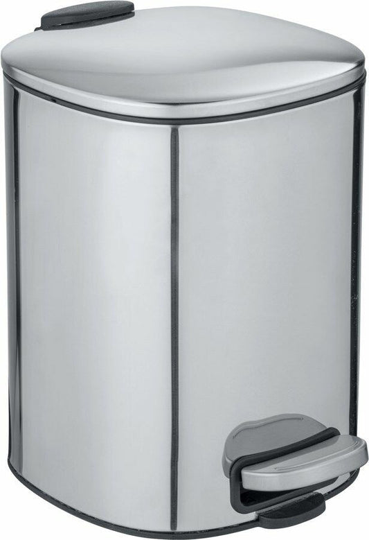 S/S PEDAL BIN MOD. ALASSIO, SHINY, 5L