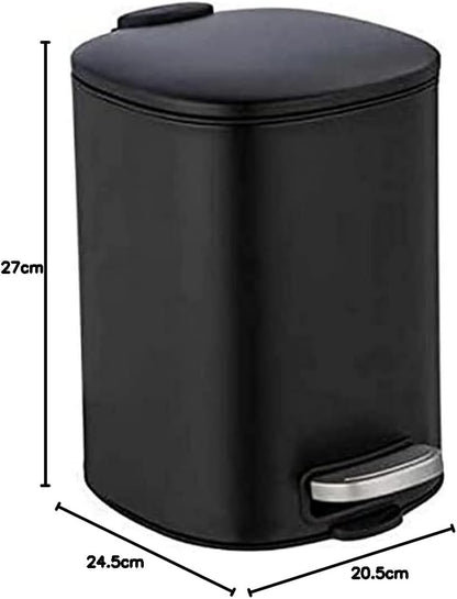 PEDAL BIN MOD. ALASSIO, BLACK, 5L