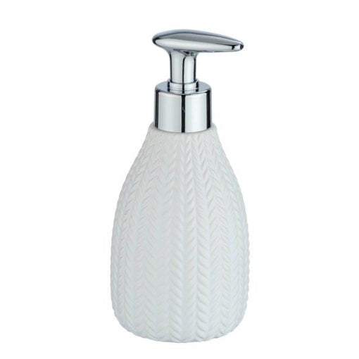 CERAMIC SOAP DISPENSER "BARINAS" WHITE