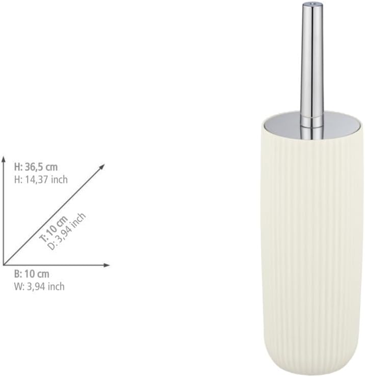 TOILET BRUSH MOD. "AGROPOLI" CREAM W