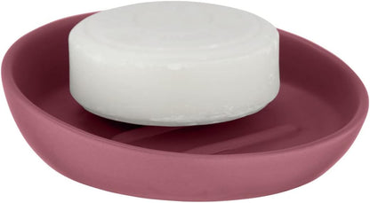 CERAMIC SOAP DISH MOD. "BADI" OLD ROSE