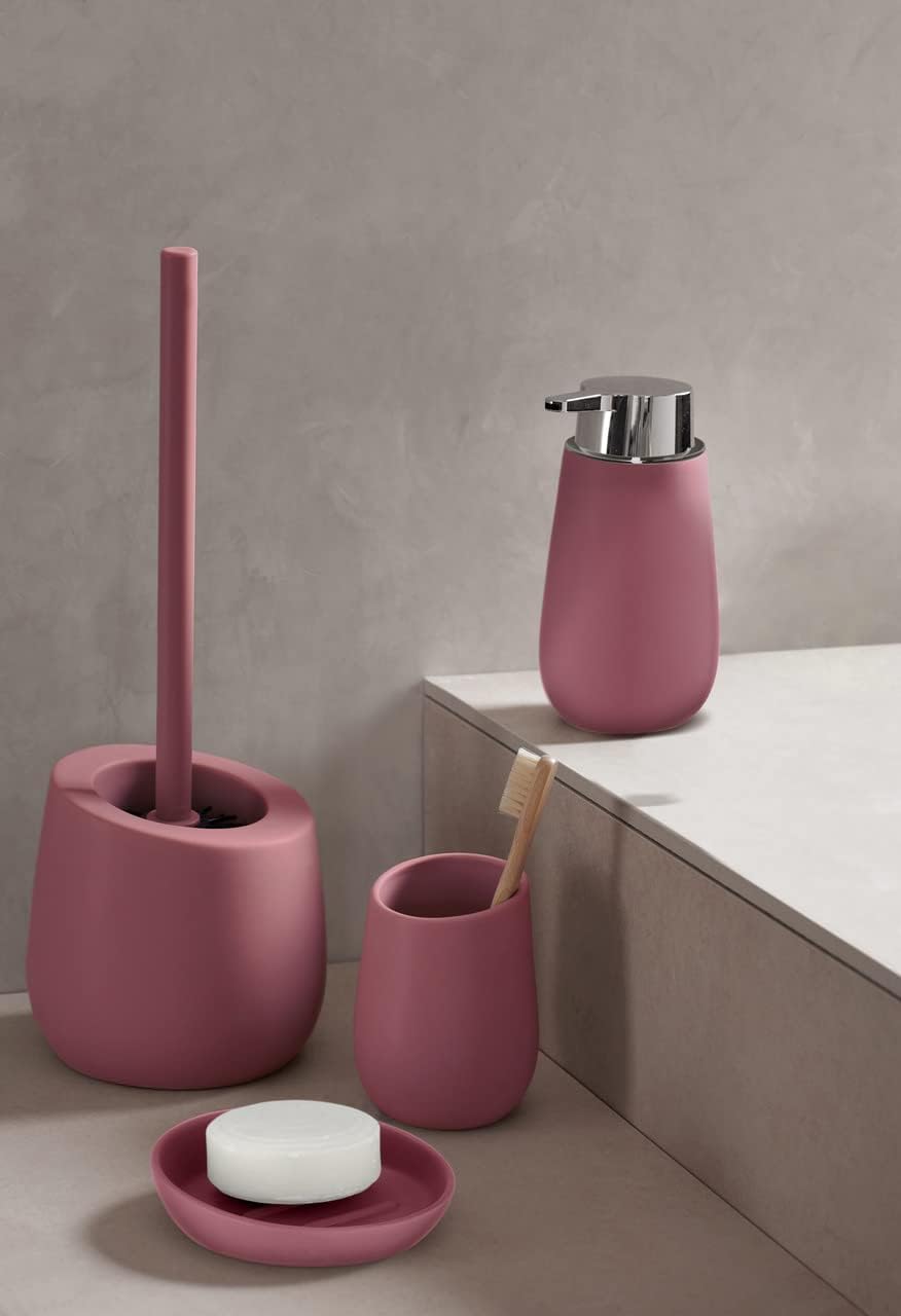 CERAMIC SOAP DISH MOD. "BADI" OLD ROSE