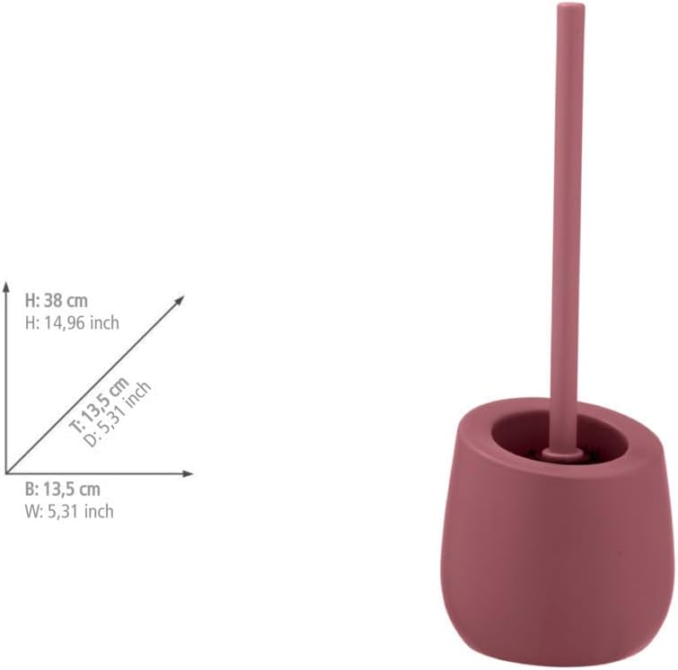 CERAMIC TOILET BRUSH MOD."BADI" OLD ROSE