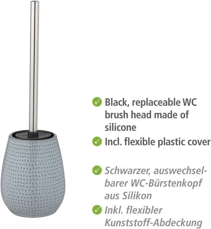 CERAMIC TOILET BRUSH "BELLANTE" LT.BLUE
