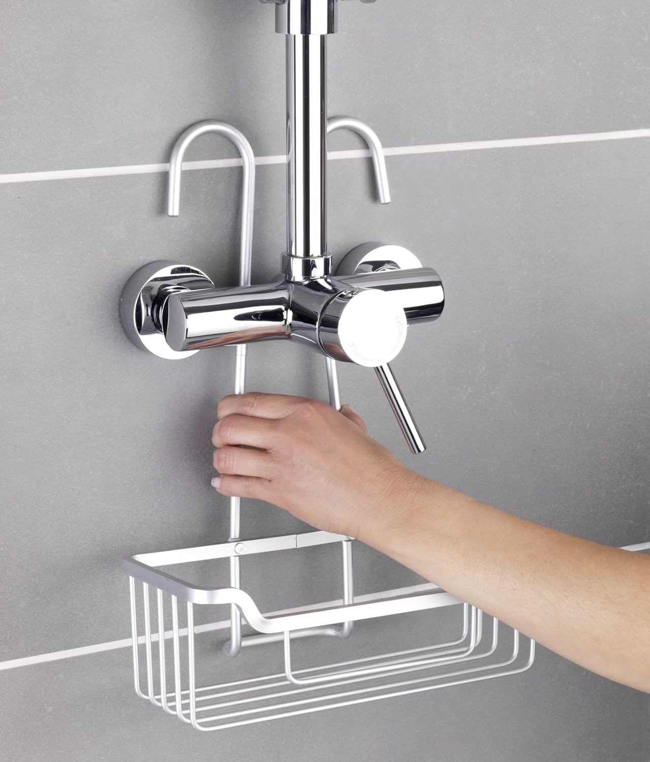 ALUMINIUM THERMOSTAT SHOWER "CADDY MILO"