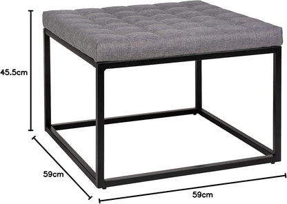 STOOL MOD. AMANDOLA, SQUARE WITH CUSHION