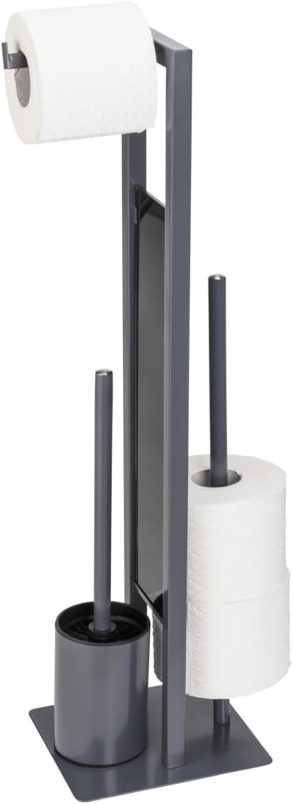 FREESTANDING TOILET BRUSH "RIVALTA" GREY