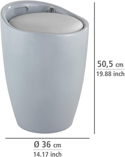 BATH STOOL "CANDY" GREY