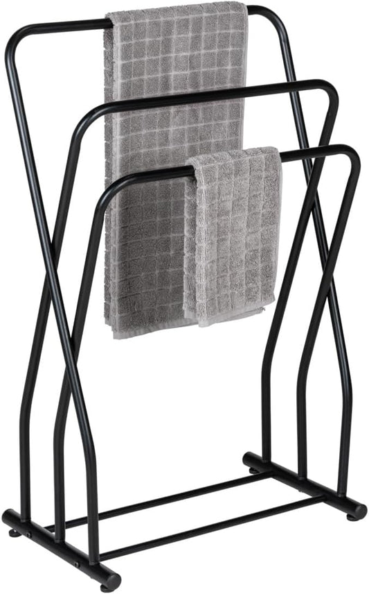TOWEL AND CLOTHES STAND "GRANELLI" BLACK
