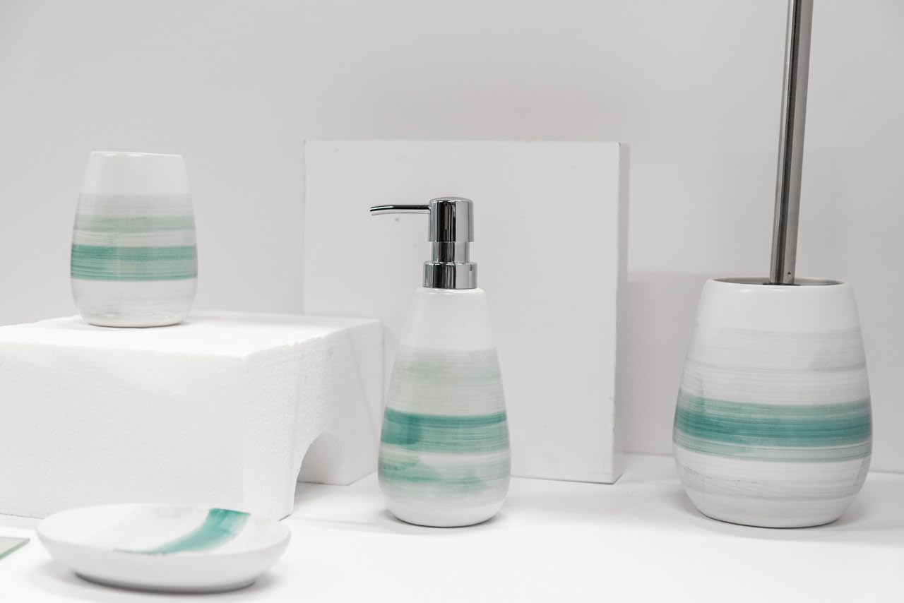 CERAMIC TUMBLER "BURGIO" TURQUOISE