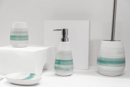 CERAMIC TUMBLER "BURGIO" TURQUOISE