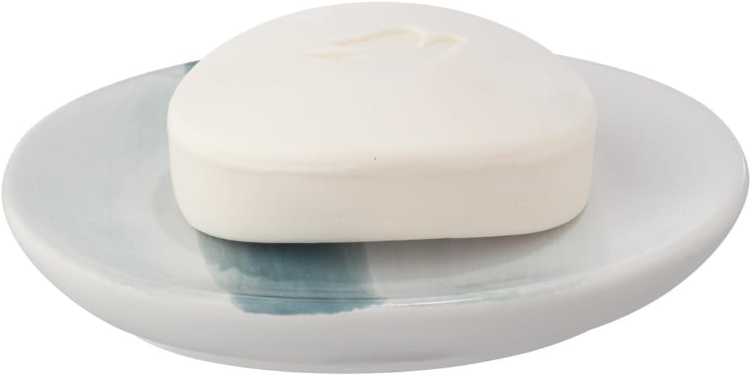 CERAMIC SOAP DISH "BURGIO" TURQUOISE