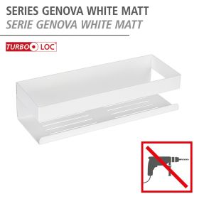 TURBO-LOC WALL SHELF "GENOVA" WHITE