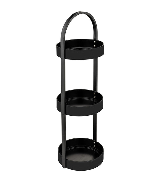 3 TIER BATHROOM SHELF "DONGO" BLACK MATT