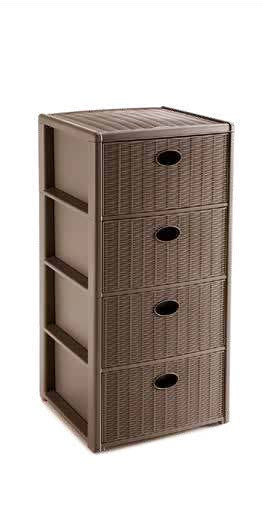 STORAGE UNIT "ELEGANCE" 4 DRAWERS BEIGE