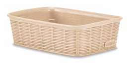 BASKET "ELEGANCE" S 20x14x6h BEIGE