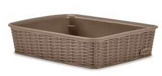 BASKET "ELEGANCE" M 25x19x6 BEIGE