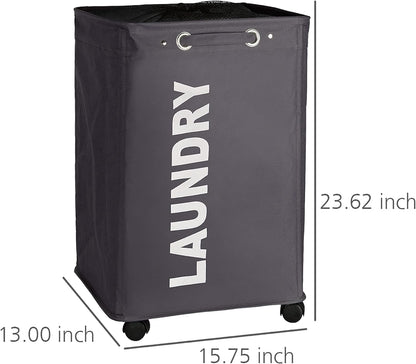 LAUNDRY BIN QUADRO GREY