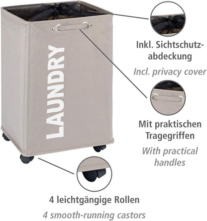 LAUNDRY BIN QUADRO TAUPE