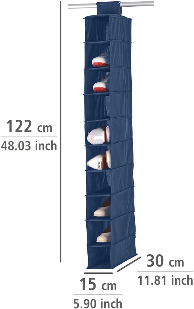 AIR SHOE ORGANIZER 10COMP. BLUE