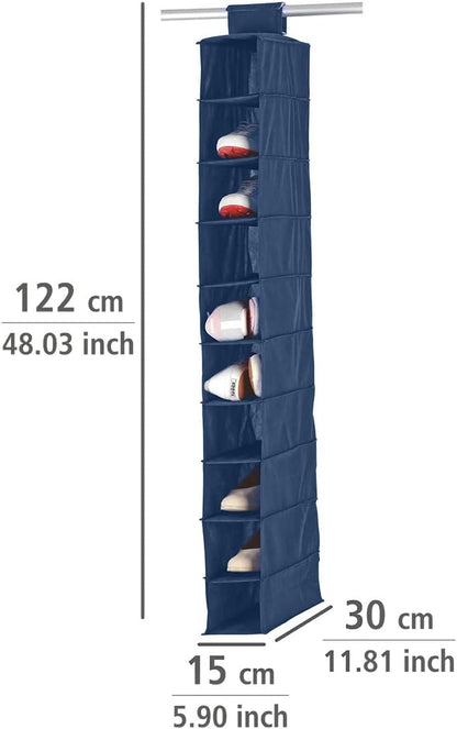 AIR SHOE ORGANIZER 10COMP. BLUE